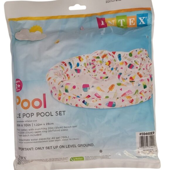 Intex Ice Pop Pool Set – Kiddie Pool + Accessories  Item #59460EP– New in Packag - Picture 2 of 2